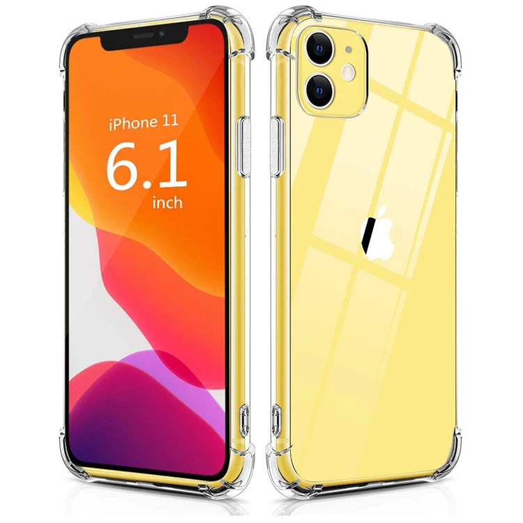 HOCAYU Amazon Hot New Flexible Soft Tpu Clear Phone Case For Iphone 11 Pro Case Back Cover Shockproof