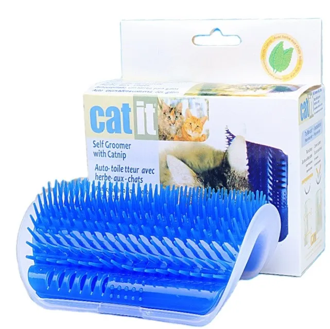 

Factory Direce corner cat self grooming comb brush rubbing devices massage Cat Toys