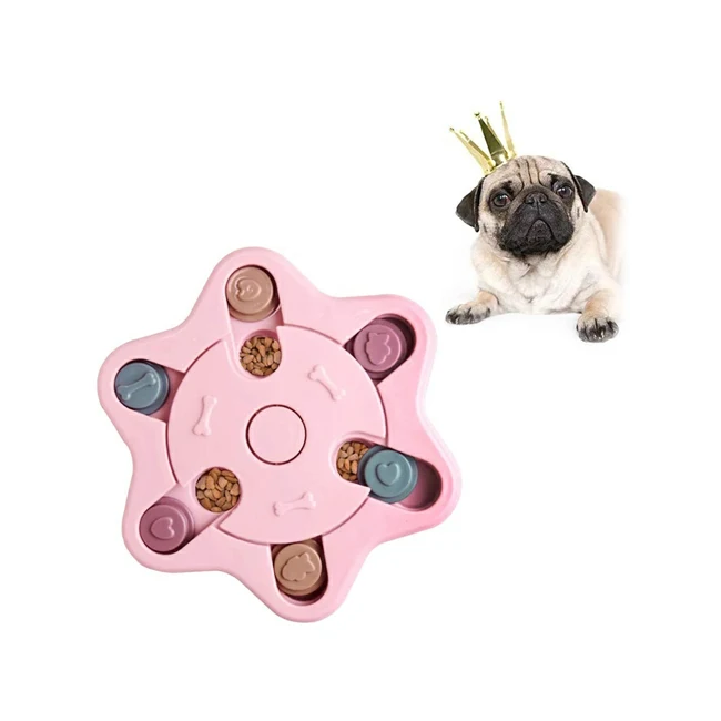 

Hot Sale Amazon Dog Puzzle Feeder Toy Dog Training Brain Games Slow Feeder Dog Bowl