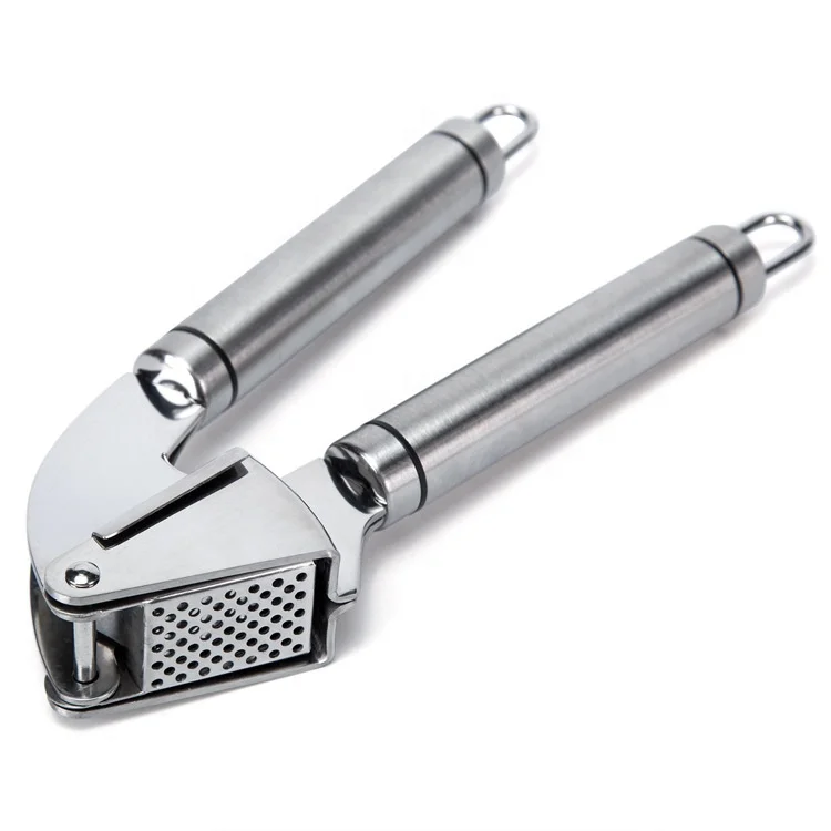 

Best Garlic Press Crusher Squeezer Smasher, Silver function parts + customized handle