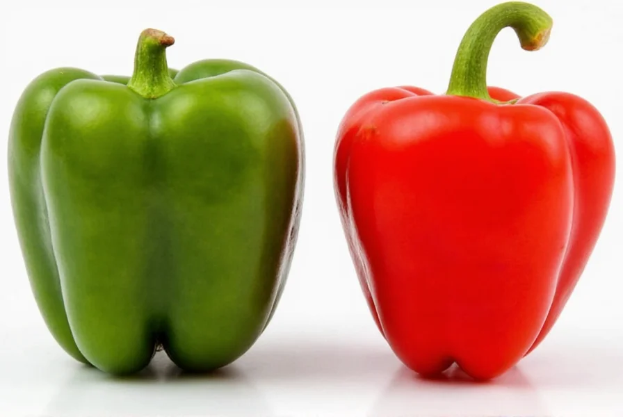 Side-by-side comparison of King of the North pepper and Carolina Reaper showing differences in shape and texture