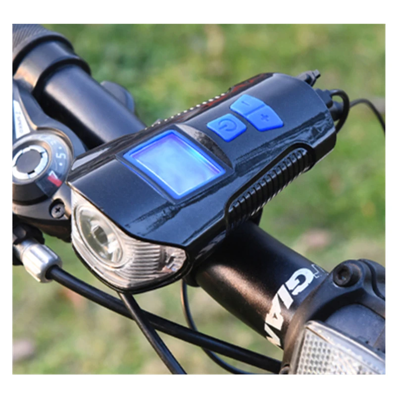 

4 modes USB rechargeable waterproof LED bicycle light with horn and Speed counter,Bicycle Accessories
