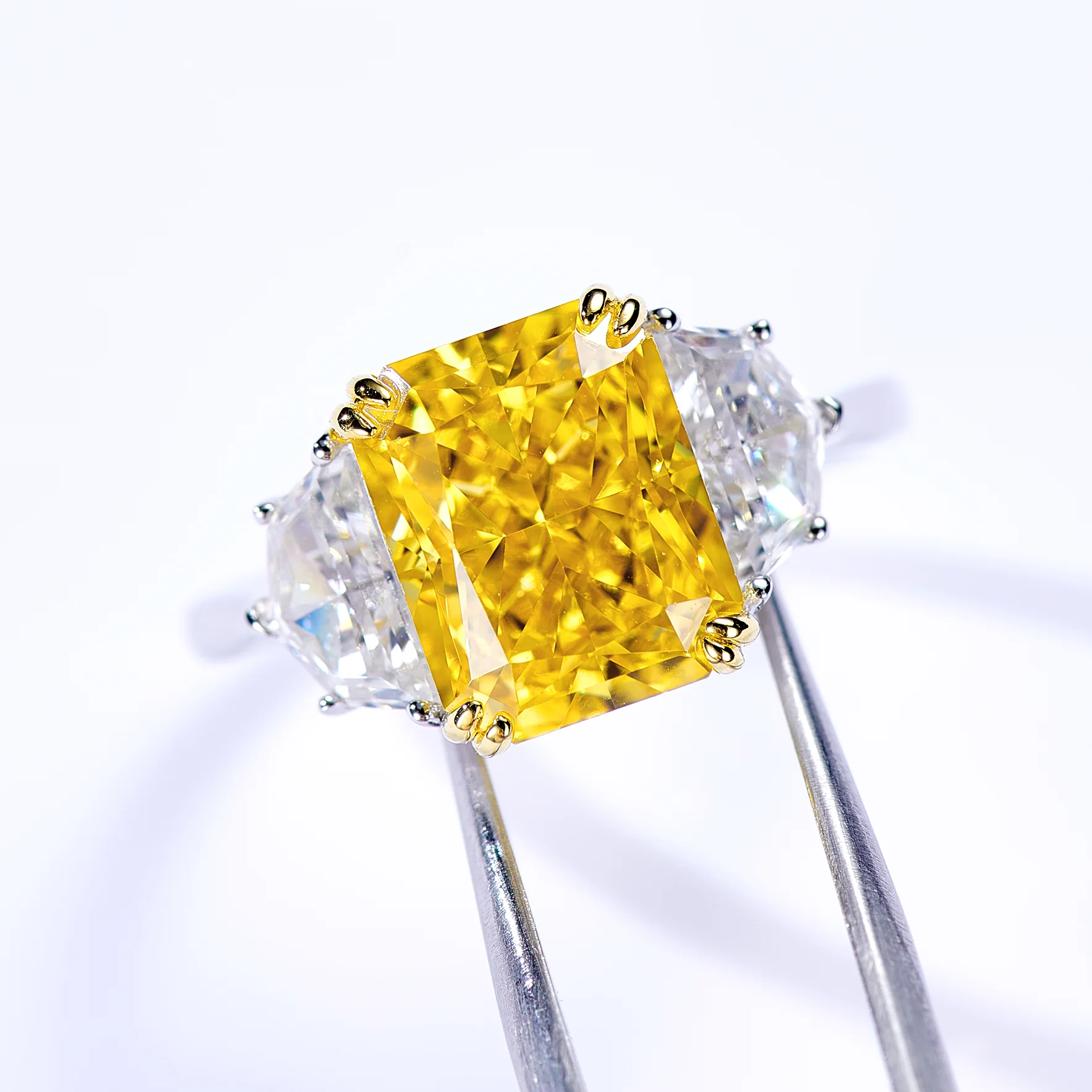 

Lab diamond gold plated wedding rings gold 18k fine jewelry