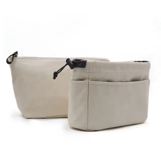 

Cosmetic Travel Large Personalized White Canvas Pouch Wholesale Oem Drawstring Makeup Bag