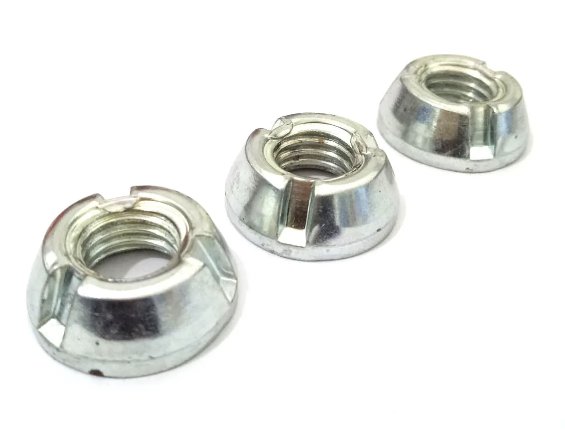 Albany County Fasteners Tri-Groove Tamper Proof Security Nut – 316 Stainless Steel, 3/8-16, QTY 1