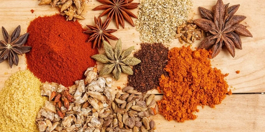 Smoked paprika with coffee beans