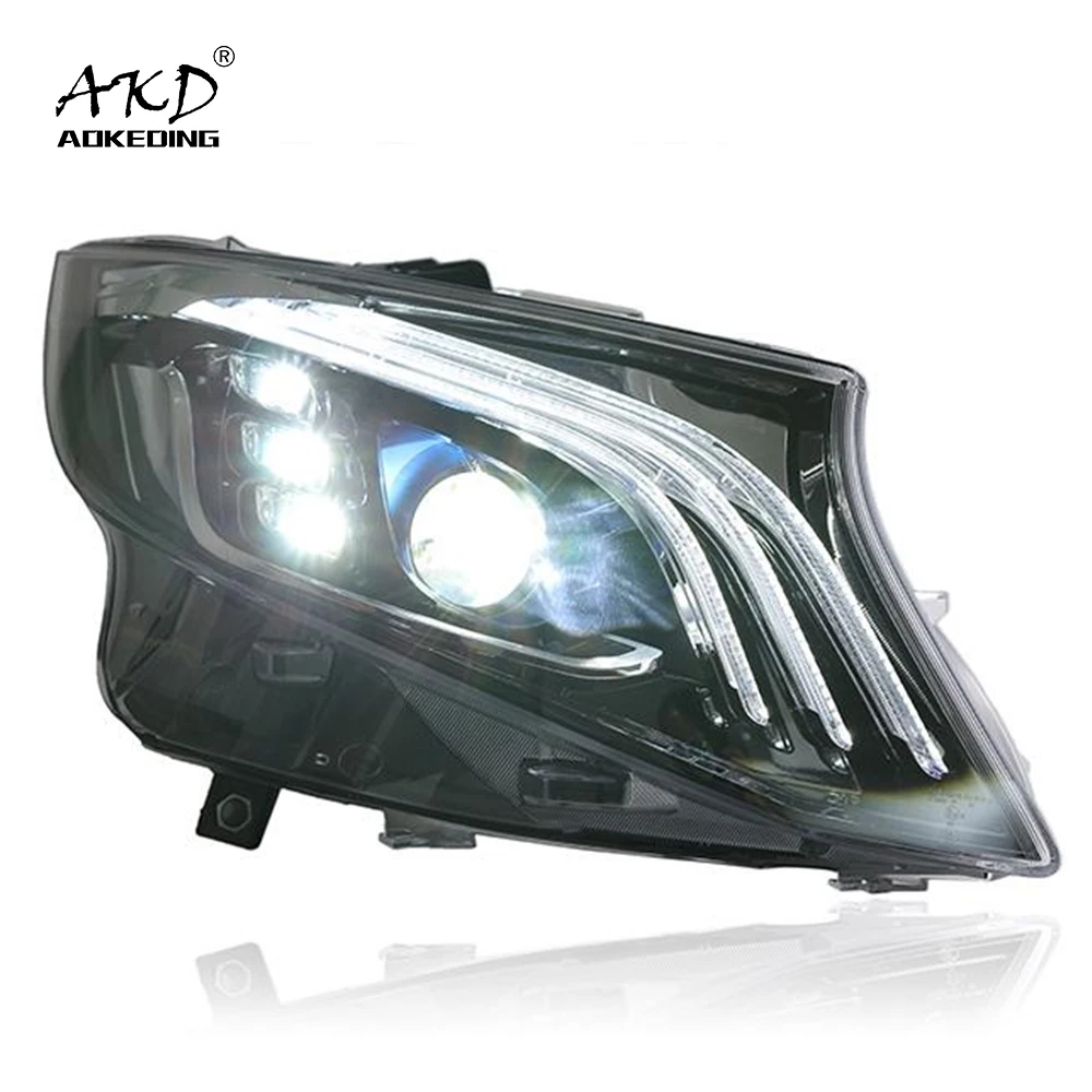 

Car Lights For Vito W447 Metris V Class 2015-2020 LED Headlights S Class Design LHD And RHD Version DRL Dynamic Turn Signal Lamp