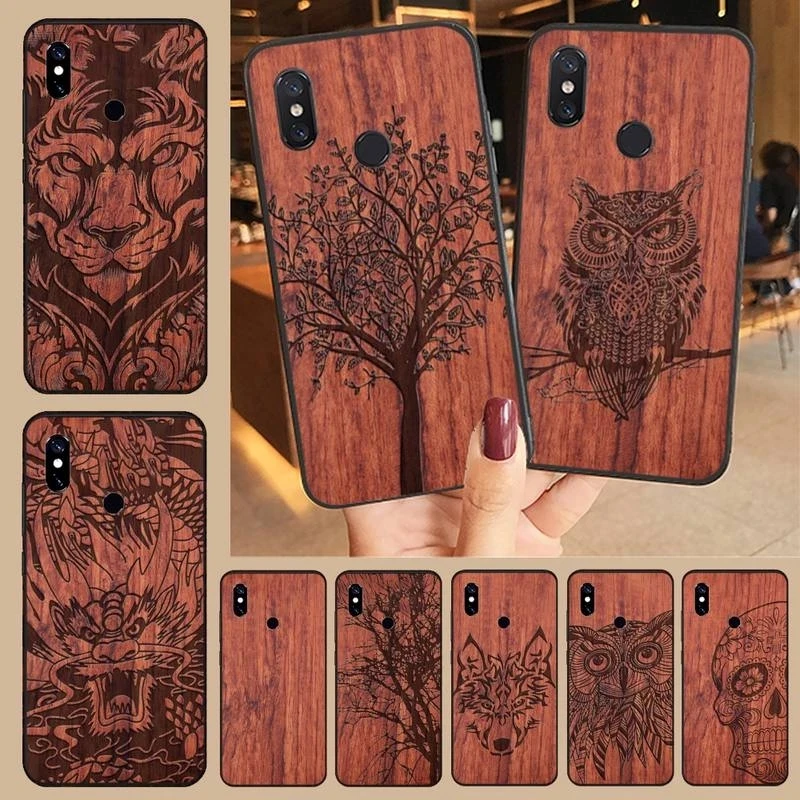 

Natural real wood texture pattern luxury wooden Phone Case shell For Xiaomi Redmi note 7 8 9 t k30 max3 9 s 10 pro lite, 12 designs