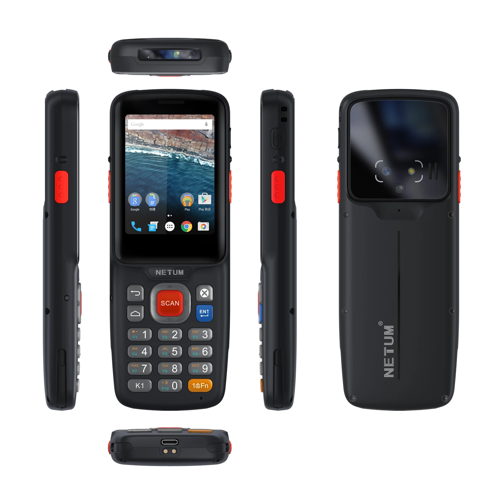 

Rugged Pda 2d QR Handheld Pda android 9 Data Collectors industrial logoistics Pda 1D 2D Barcode scanner RFID pdas