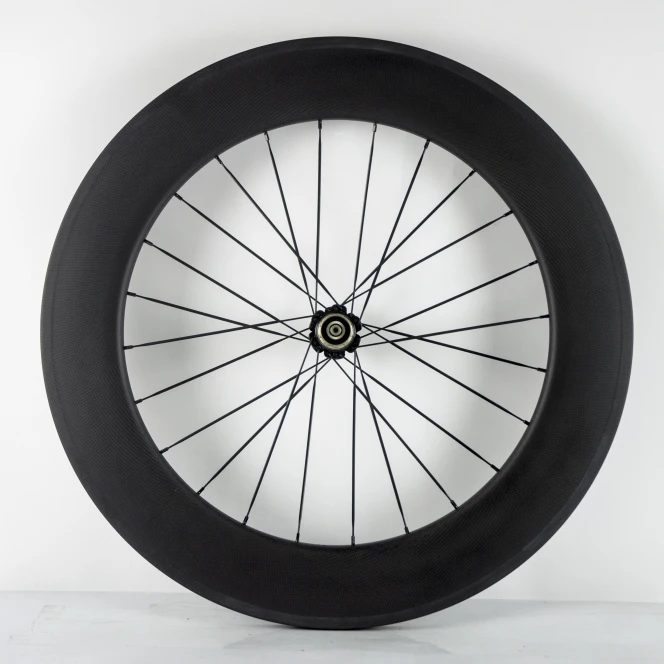 

TB2275 China carbon road bike wheelset Triathlon 88mm depth Carbon fiber clincher tubeless disc or rim brake bicycle wheelset, Black