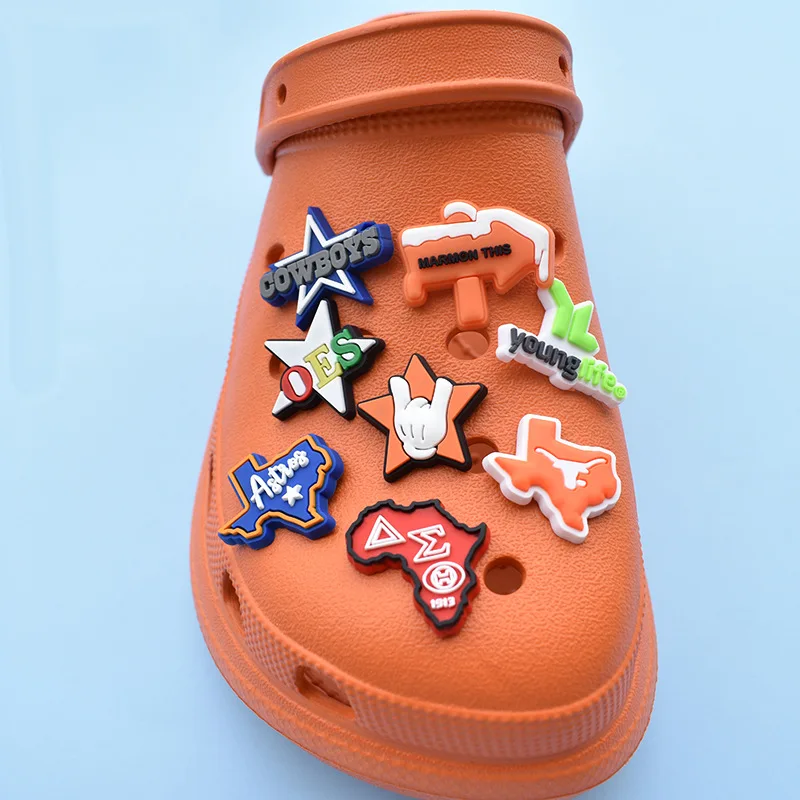 

Wholesale clogs children shoes decoration cheap PVC high quality design shoe decoration accessories, As picture/custom