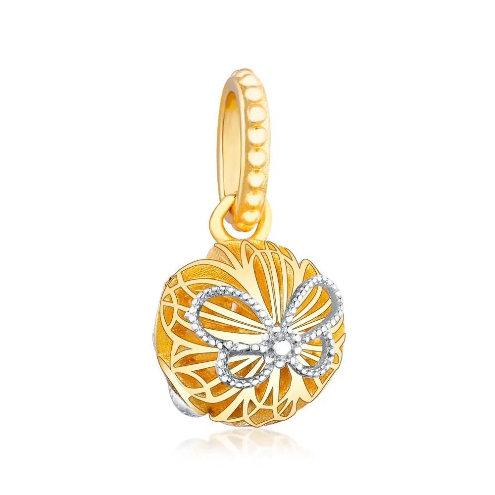 

Factory Outlet wholesale 925 Sterling Silver Openwork Butterfly Pendant Beads Charm For Jewelry Making