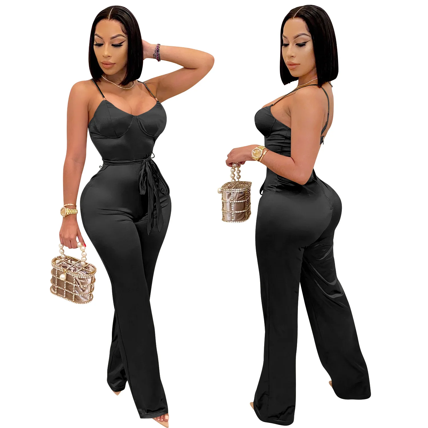 

2021 new style lady two piece party suit