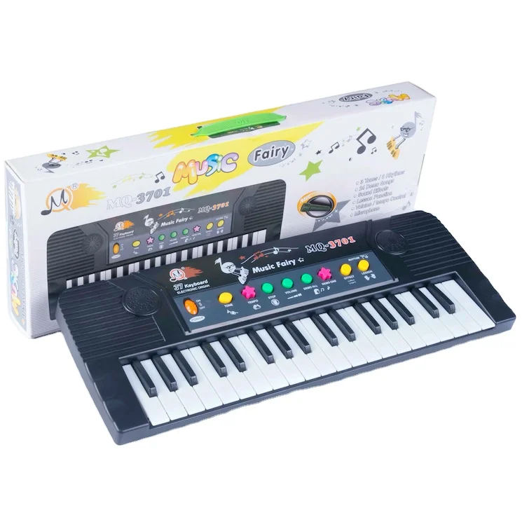 

Wholesale Electronic Keyboard Musical Instruments 37 Keys Digital Piano With Speaker for beginner Electronic Organ, Black