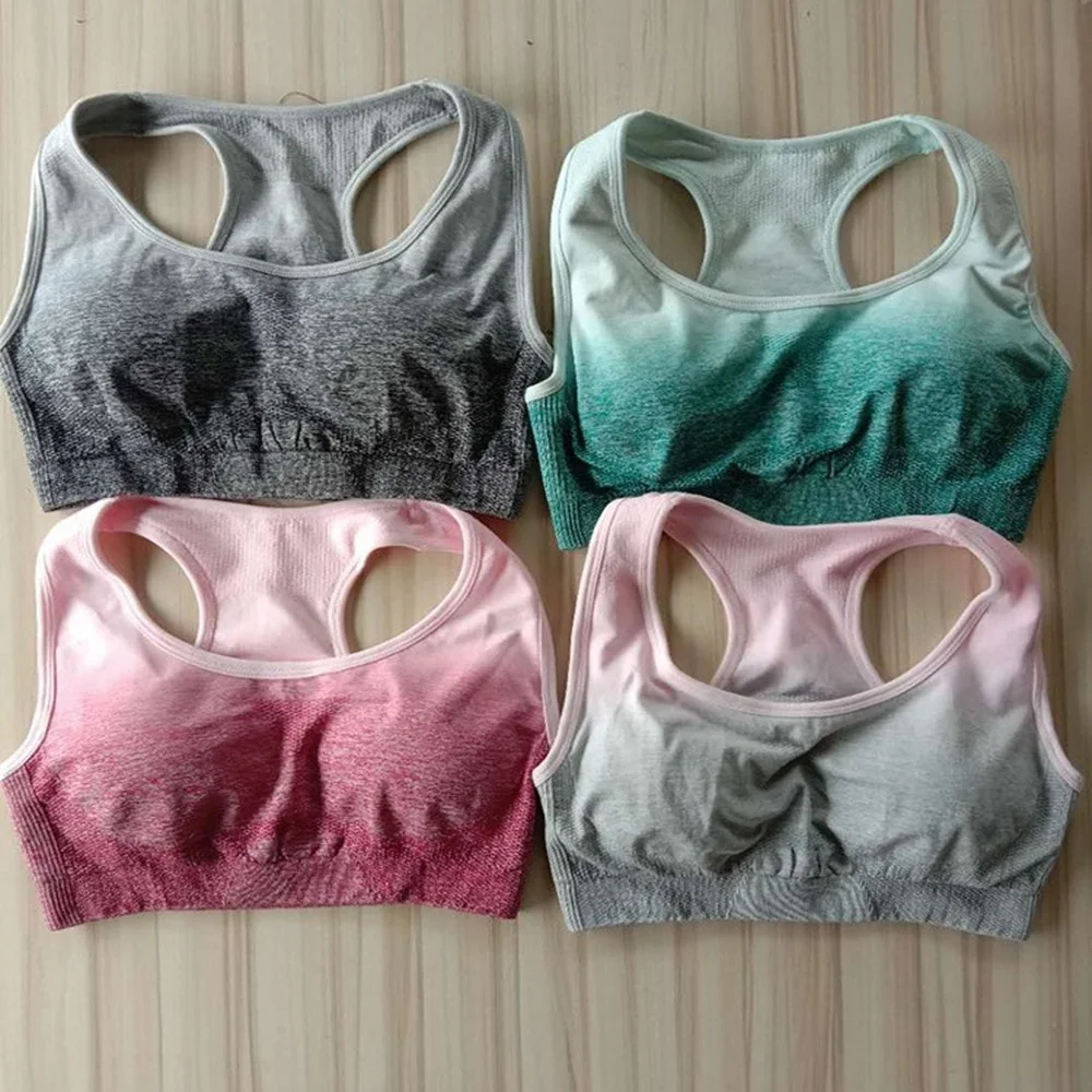 

Seamless yoga set Custom Logo Sports Seamless high waisted leggings yoga pants push up ribbed sports bra nd leggings set
