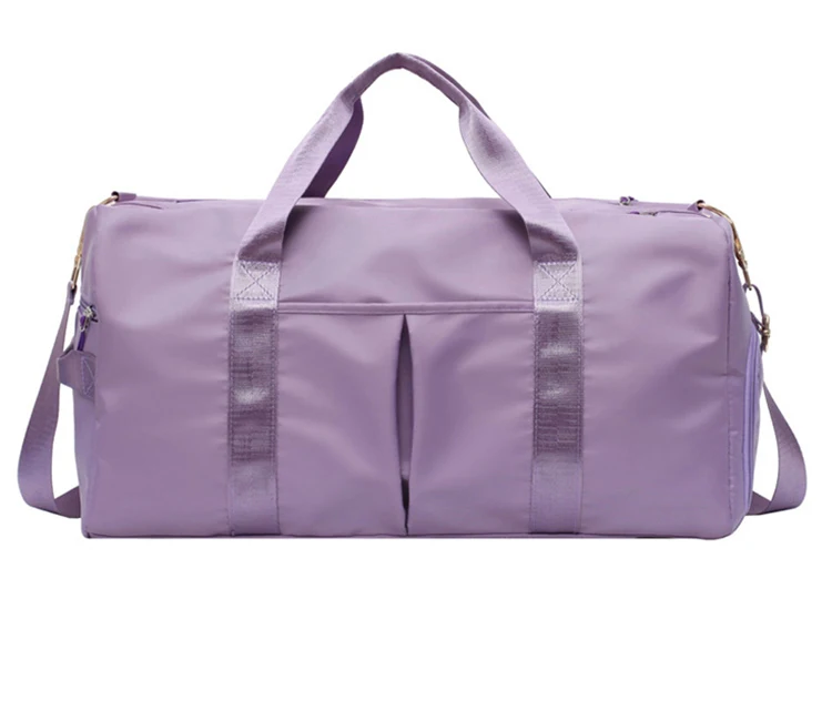 

Rolling duffel bag with shoes compartment for women gym sports, Pink,purple,gray,navy,black,blue,red
