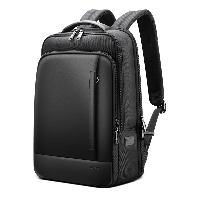 

Qetesh Fashion High Quality Business Laptop Men Trending Leather Backpack Outdoor, Customizable