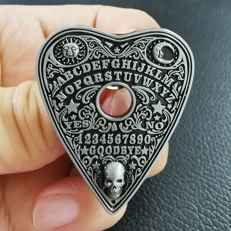 

Mystic Ouija Board Enamel Pin skull Metal-Effect Brooch telling the mysterious stuff