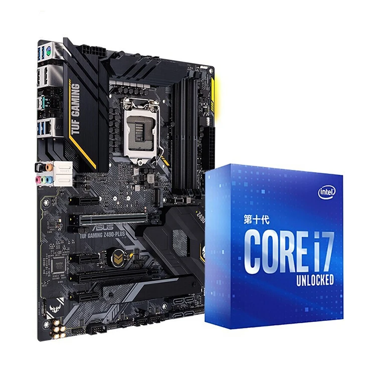 

ASUS TUF GAMING Z490-PLUS Gaming Motherboard With intel i5-10400F i7-10700 CPU in stock