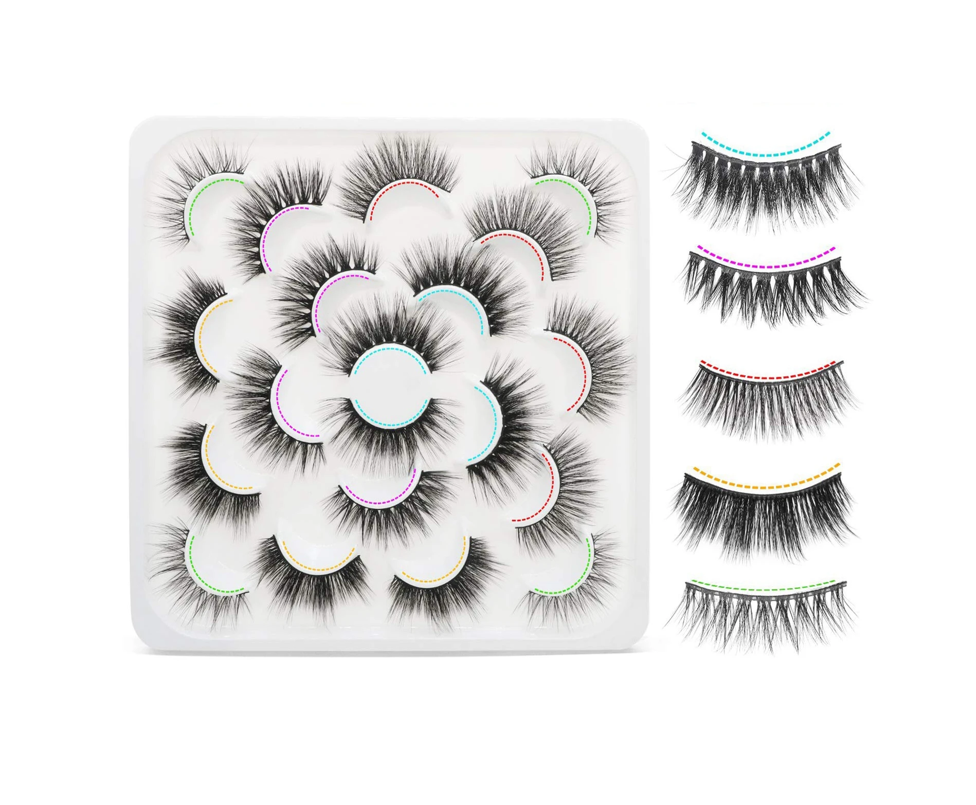 

Soft Fluffy 25mm Mink Eyelash Vendors Natural Long Mink Eyelashes, Black
