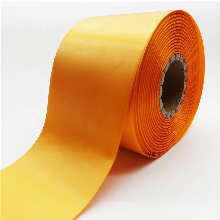 

Heavy Duty 75mm Soild Orange Double Face 100mm Satin Ribbon