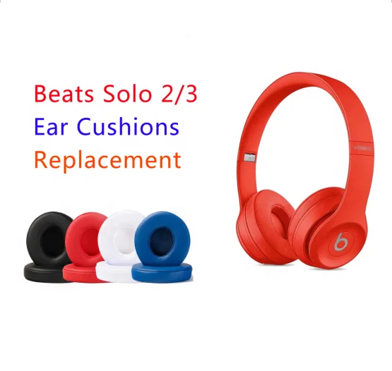 

Free Shipping Solo 2.0 3.0 Replacement Earpads Ear Pads Cushions Compatible with Solo2 & 3 Wireless headphone Headsets, Black red green blue and others