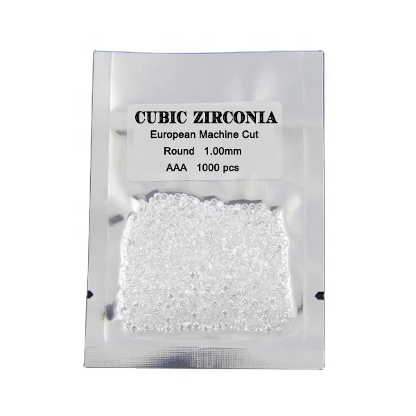 

AAA Cubic Zirconia 1.00 mm to 1.50 mm European Machine Cut White CZ