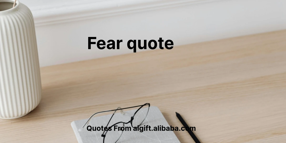 fear quote