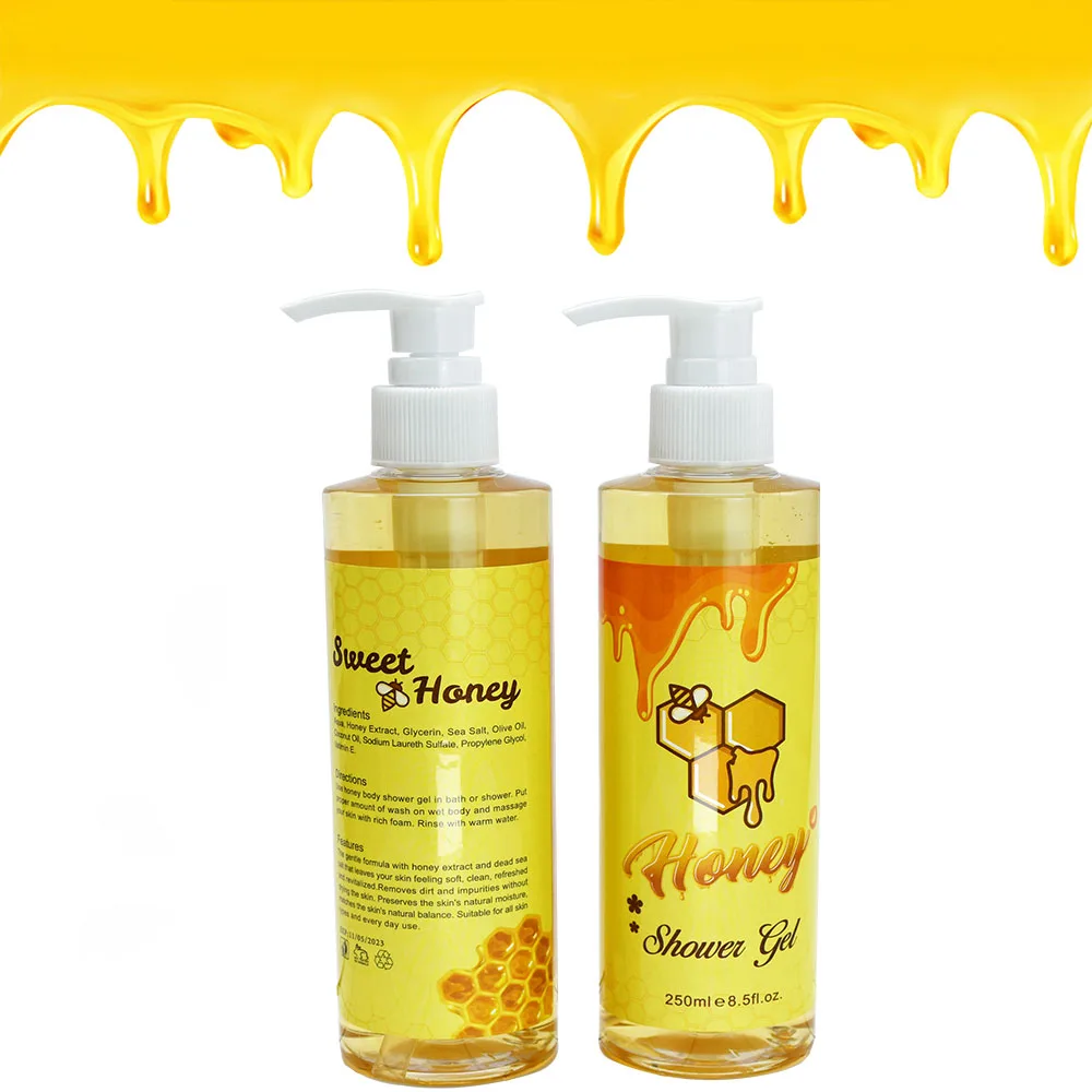 

Honey Natural Body Wash Cleasning and Moisturizing Foaming Shower Gel