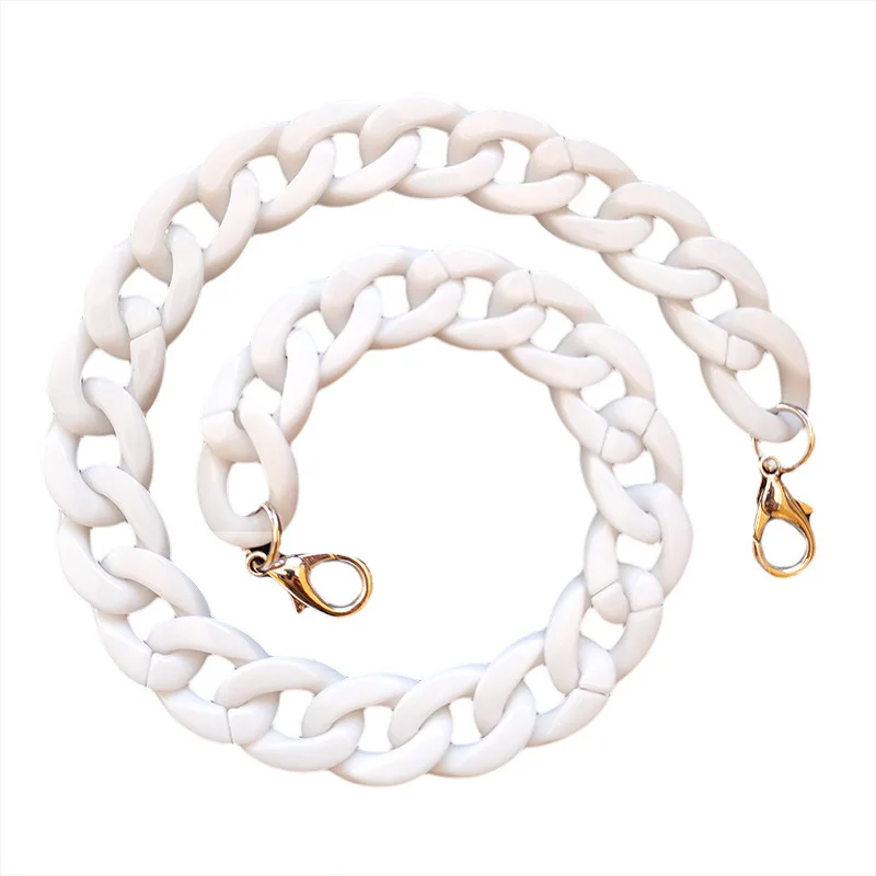 

Kesoil-1 Woman Fashion Multicolor Plastic Acrylic Bag Accessories Resin Bag Chain
