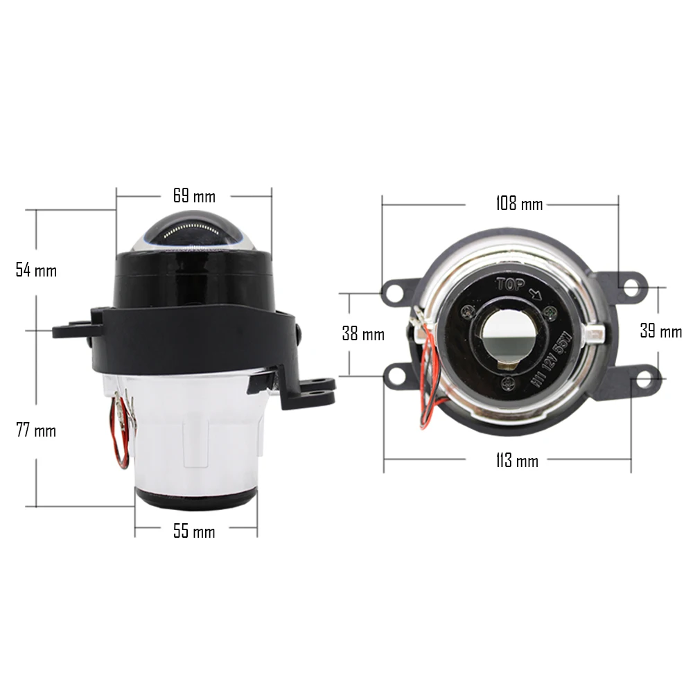 
TAOCHIS M6 2.5 inch Fog light Projector Lens OEM For Toyota Corolla Prado Camry Yaris Levin foglight lamp Hid Bi-xenon H11 kit 