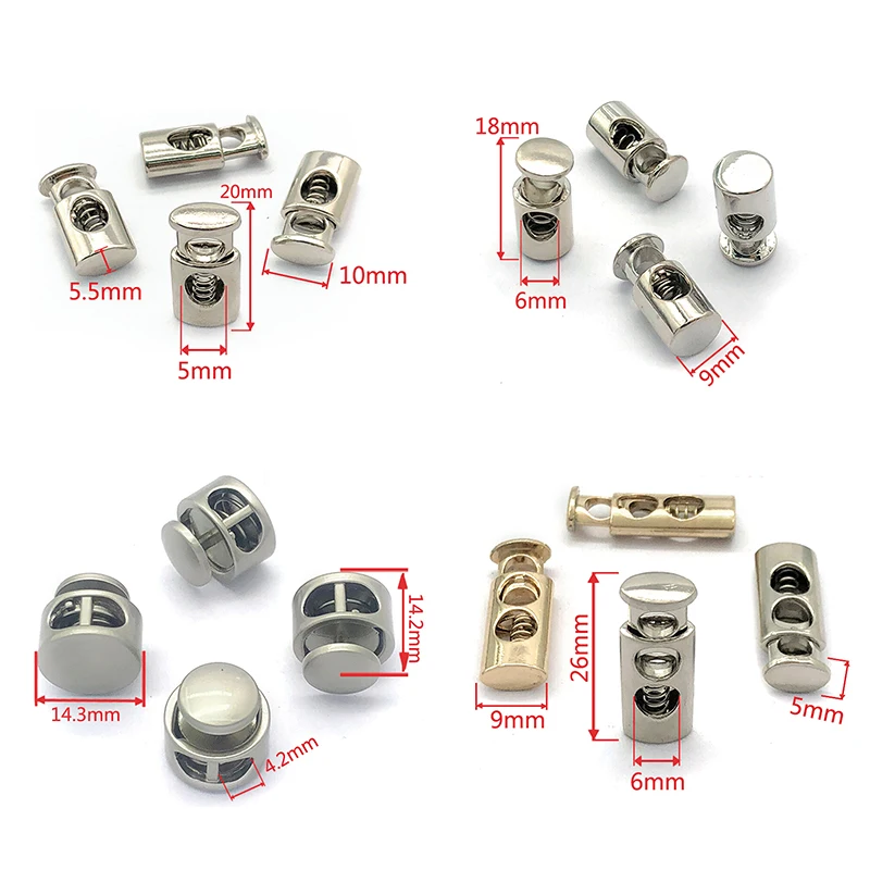 

Fashion cord end lock stopper Toggle Stopper Round Rope String Spring Stopper Buckle, Lucency