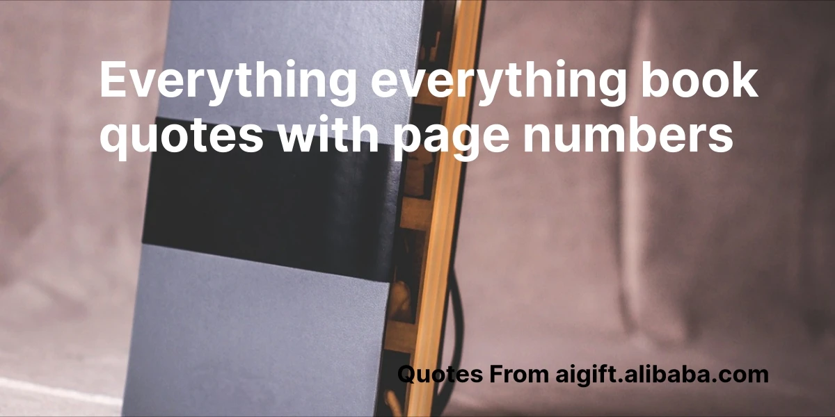 everything everything book quotes with page numbers