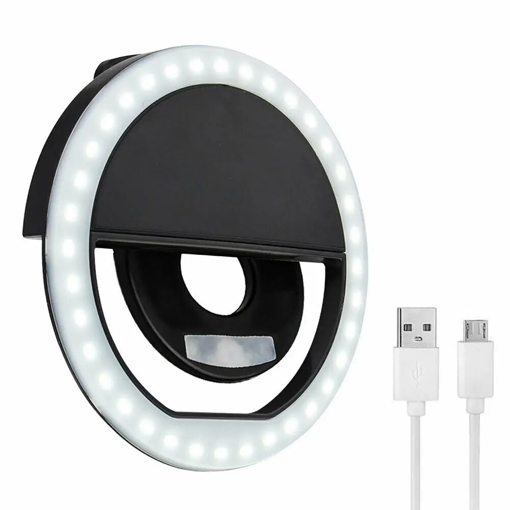 

High quality Phone Selfie Ring Light 36 LED Fill Lighting for Girl Makeup Lights, Black,white,pink,blue