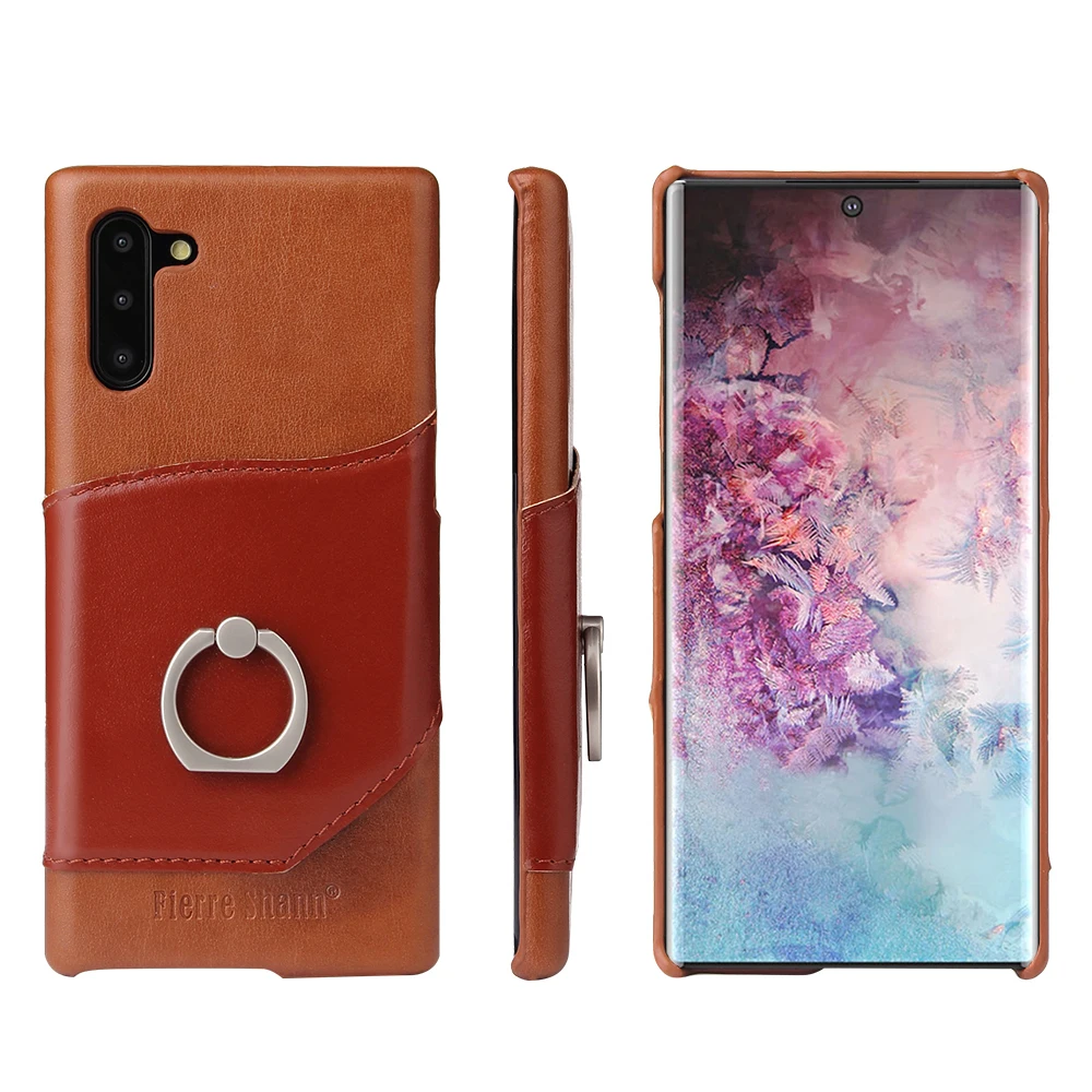 

New Product genuine leather Mobile Cover For Samsung Galaxy Note 10 Phone Case, Brown,red,green