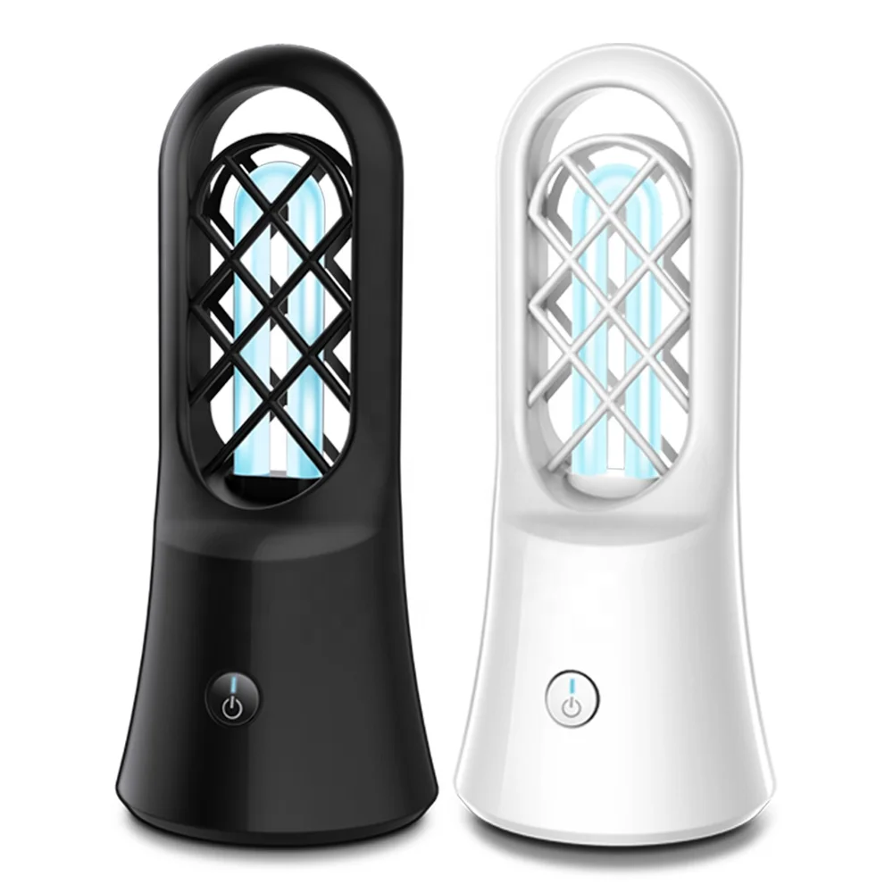 New Desk Mount Mini Rechargeable UV Disinfection Light Ozone Generator LED Lamp