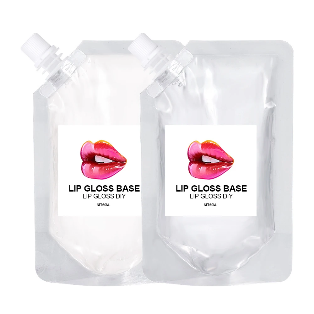 

QQLR 50ml Private Label Hot Selling DIY Lip Gloss Base Organic Lip Balm Moist Lip Stick Raw Material Gel, Customorized