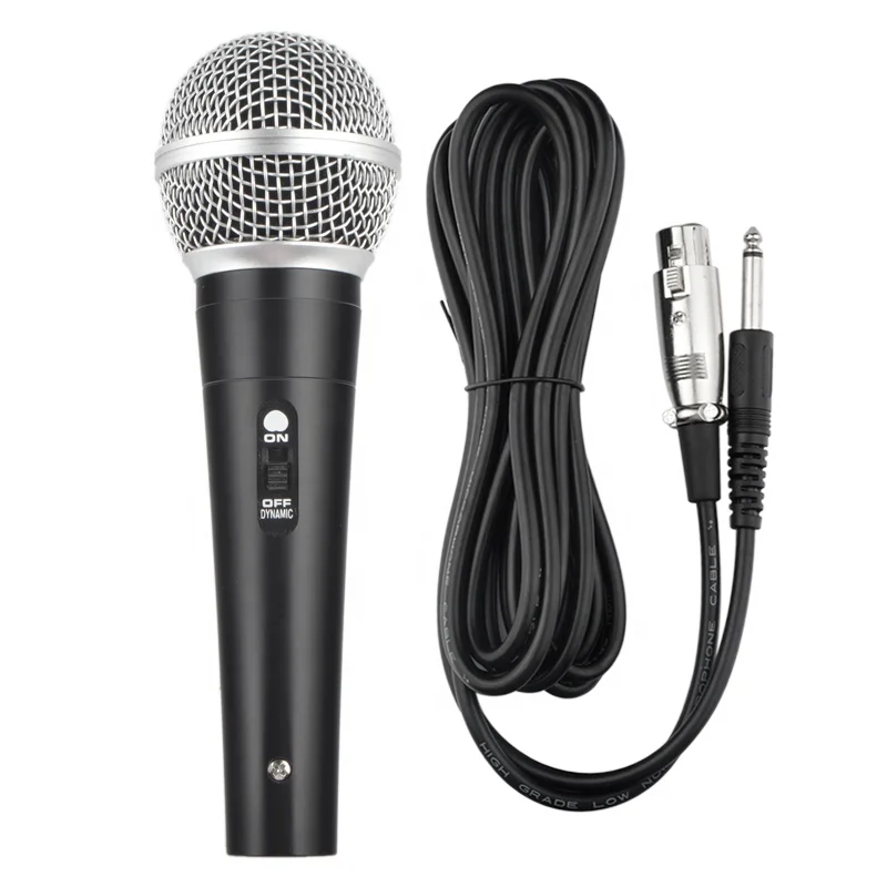 

Professional Handheld Karaoke High Quality Dynamic Vocal Metal Handheld 6.35 Plug 5m Wired Microphone Good Quality sm-58