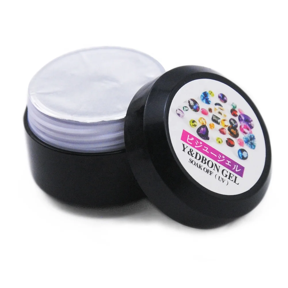 

COSCELIA Popular 8g Nail Art Rhinestone Point Drill Glue UV Gel For Nail Art, Clear