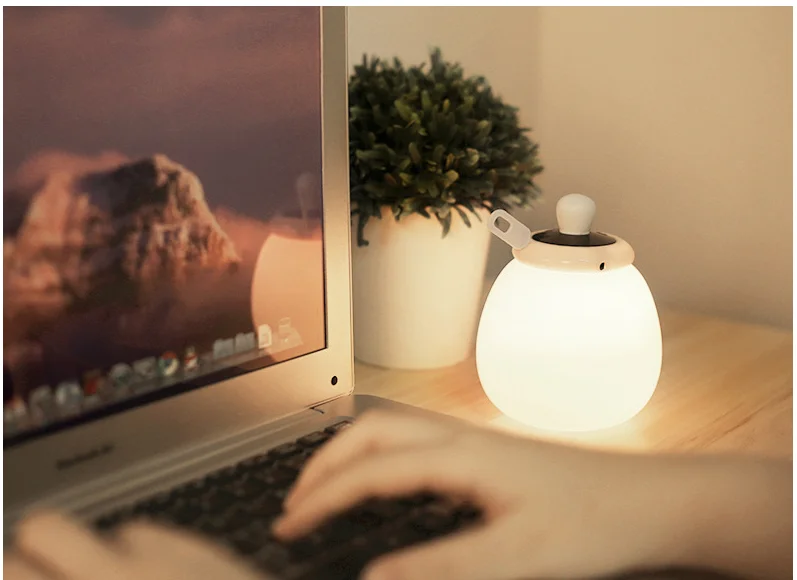 Creative Feeding Bottle Silicone Timing USB Charge Remote Control Sleeping Light LED Baby Night Lamp