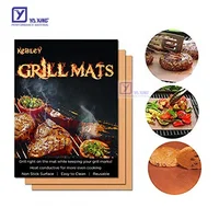 

Black 100% Non-stick PTFE BBQ Grill Mats Good Barbecue Tool On The Market