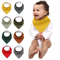 

Amazon Hot Sale Triangle Feeding Saliva Towel Cotton Baby Bibs