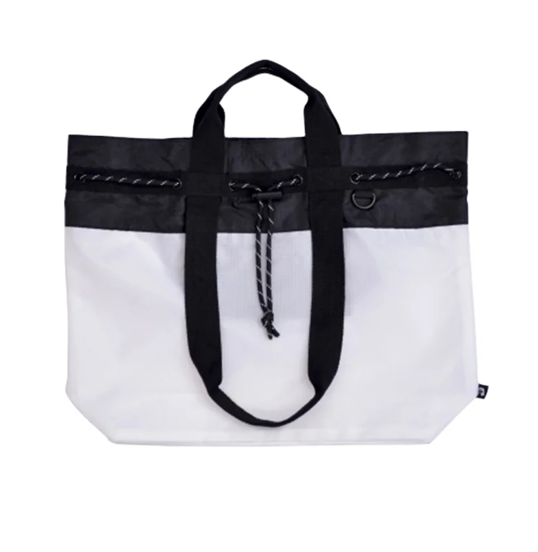 

2021 Dongguan Factory Foldable OEM Customized Logo Lightweight Waterproof Eco Shopping Bag, Black in white