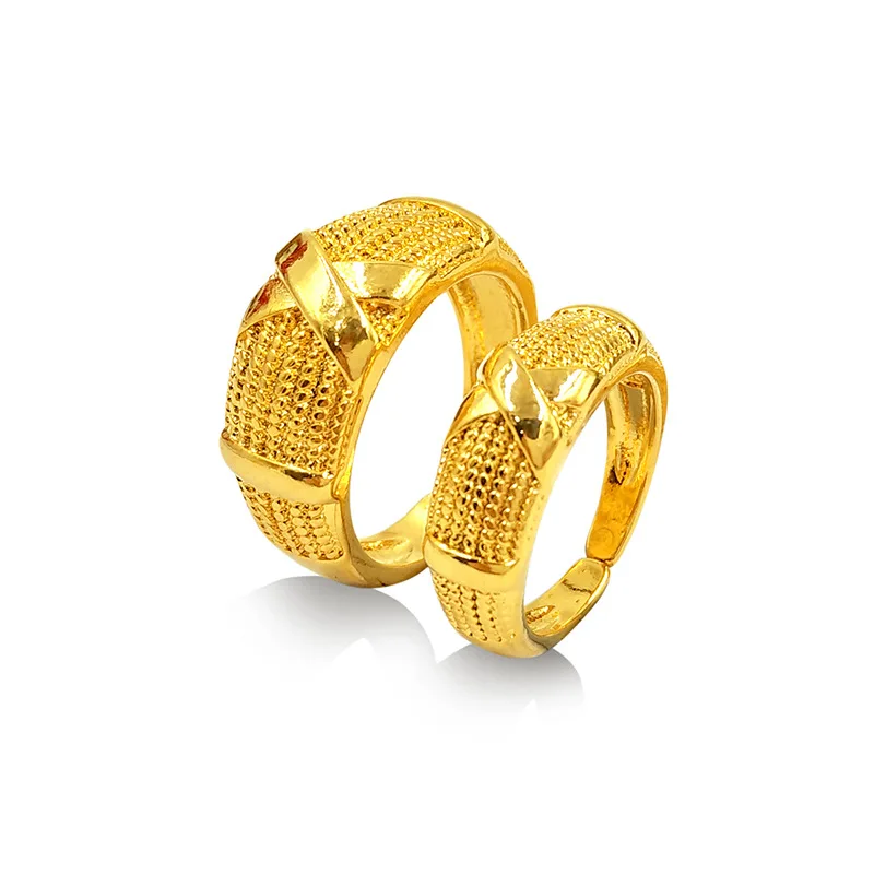 

Dropshipping Fashion Women's Ring For Engagement 14K Yellow Gold Jewelry Adjustable Finger Ring for Couple Lovers Fine Jewelry