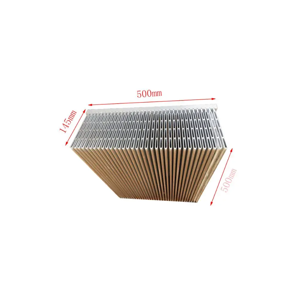 
Chinese high power stacked hollow sheet insert aluminum heatsink 500(W)*130(H)*400(L)mm 