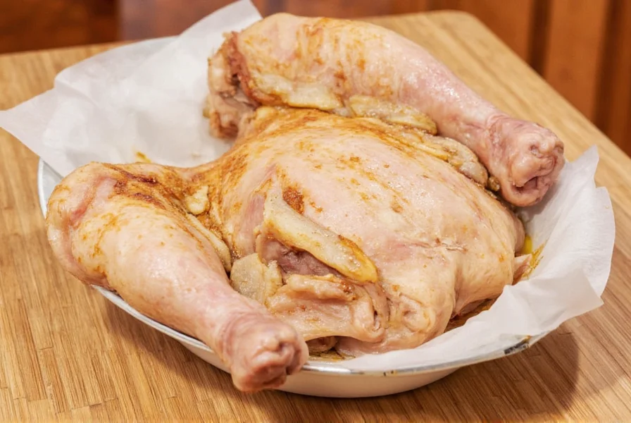 Comparison of brined vs unbrined chicken slices