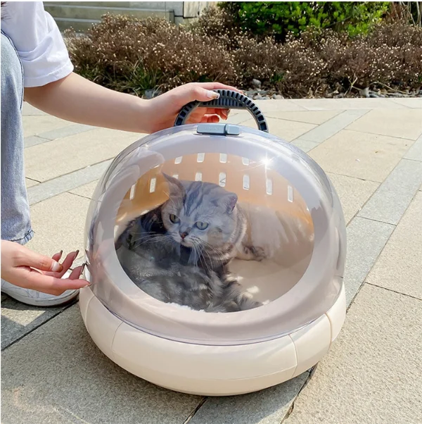 

C&C Space Capsule Litter Box Self Cleaning Cat Litter Box Litter Toilet t bag pet carrier, Black, grey, as per your special request