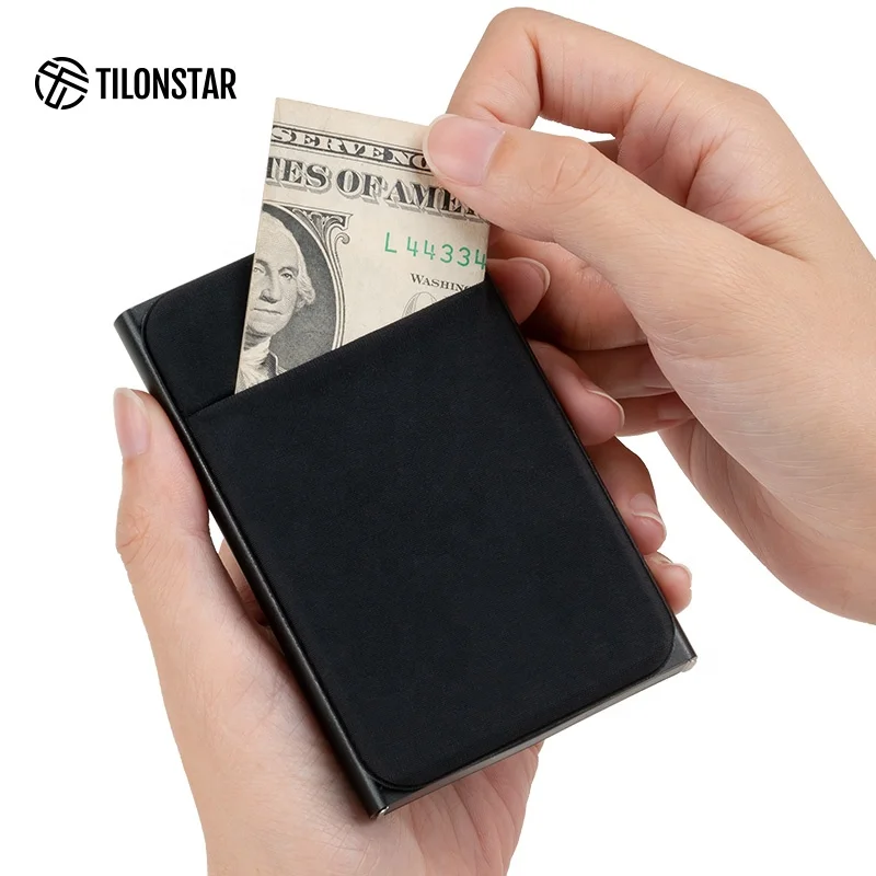 

Front Pocket Card Wallets Men'S Rfid Blocking Wallet Aluminum Rfid Wallet Portable Card Holder