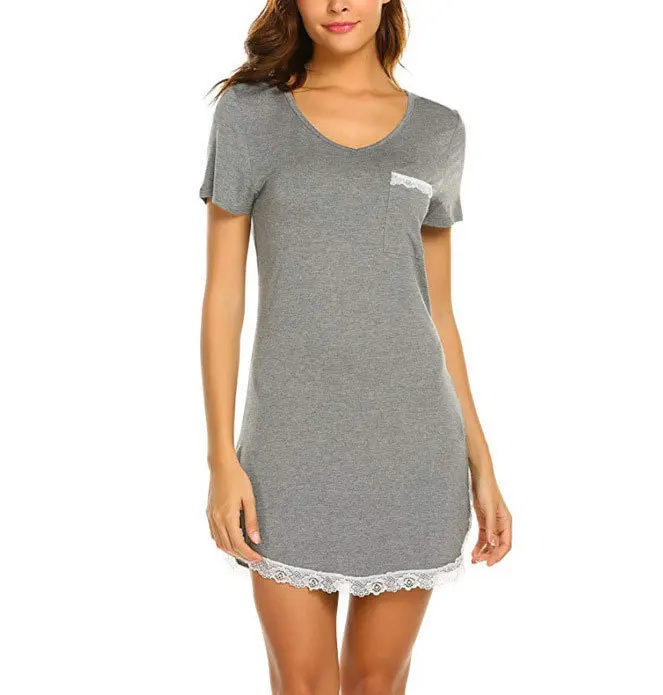 

QUANZAN Custom Drop shipping night wear women night wear 100% cotton girls sleepwear pajamas sleepwear