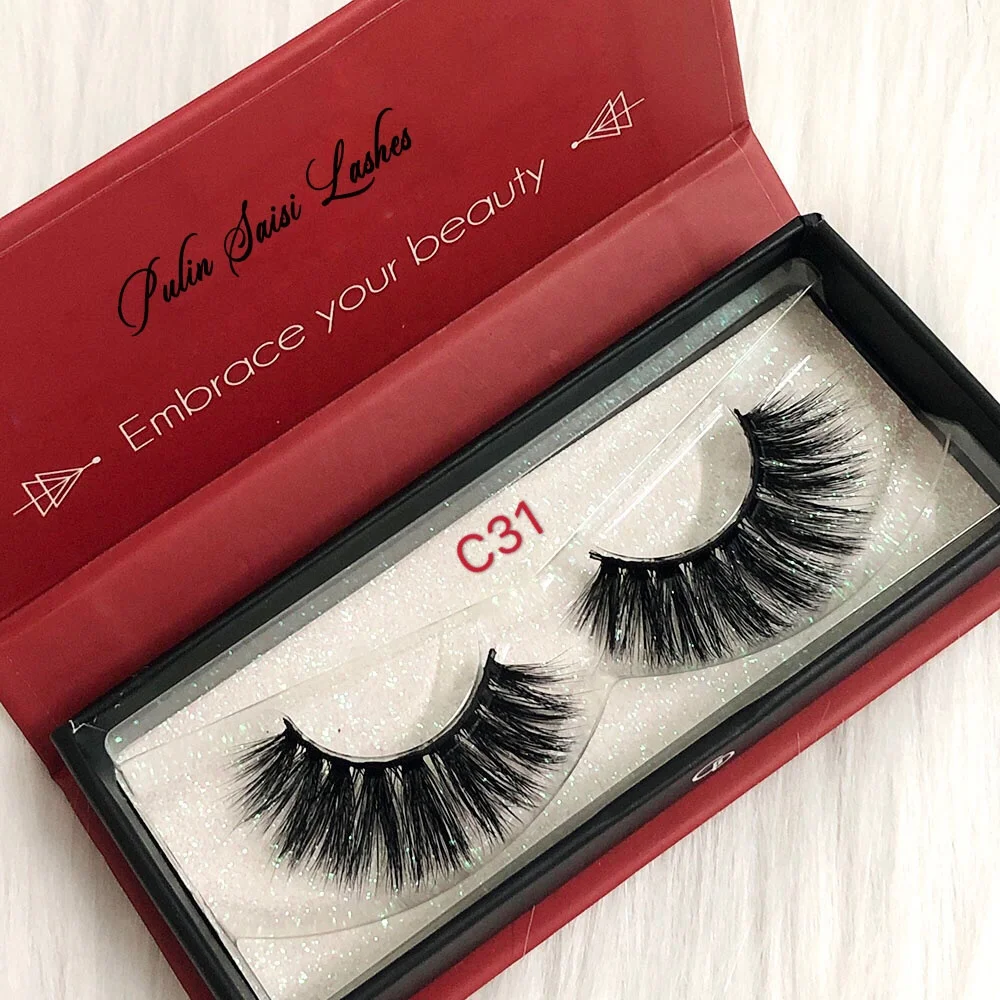 

New Premium 3d silk faux mink lashes, Black